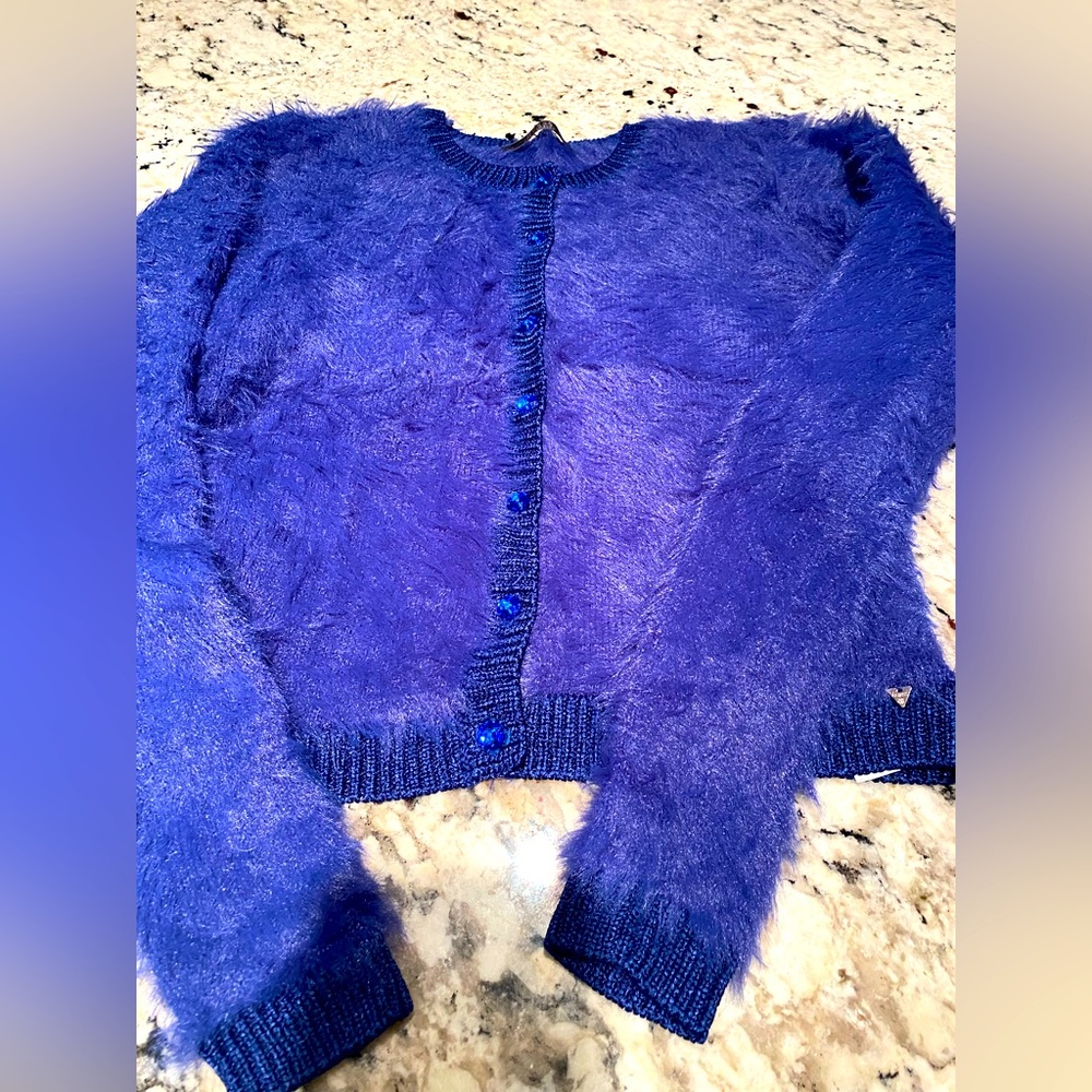 Guess - Fluffy Blue Sweater
